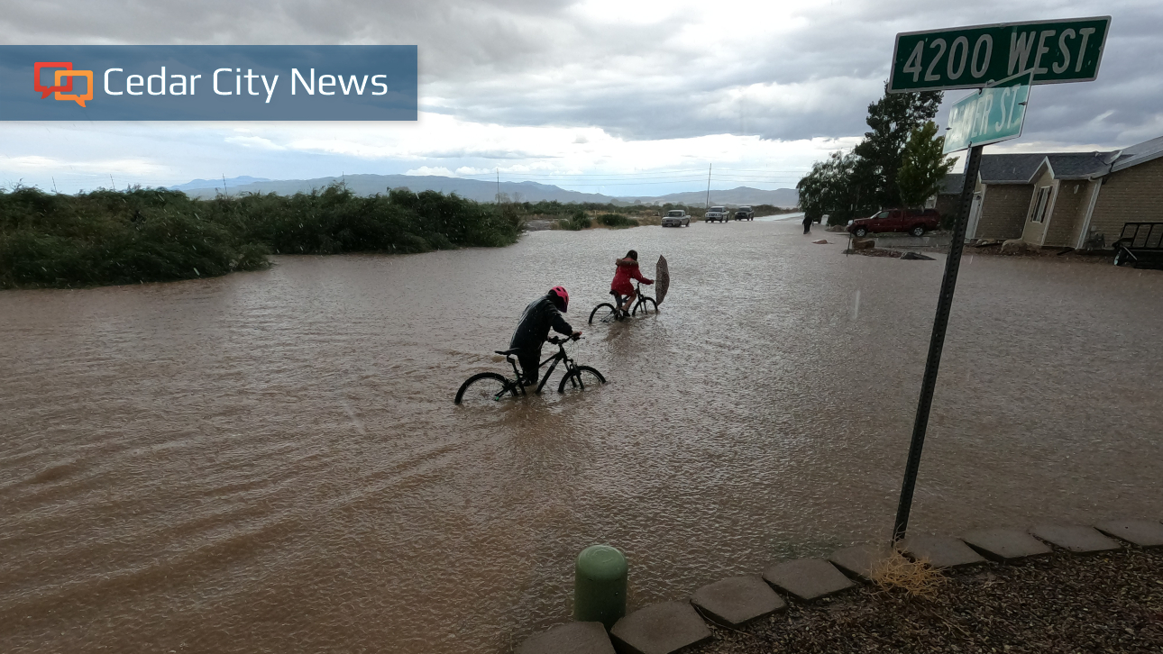 Late July storms hit Cedar City, Iron County, cause flooding, road